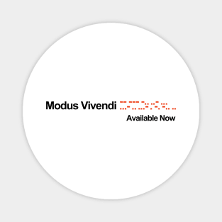 Modus Vivendi Album Cover Magnet